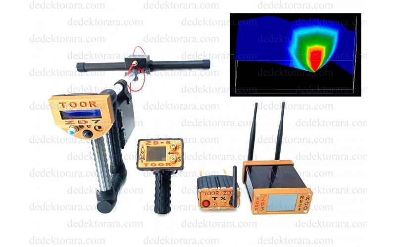Toor Zd-7 Yeraltı Görüntüleme Cihazı 3'lü Set Full Paket